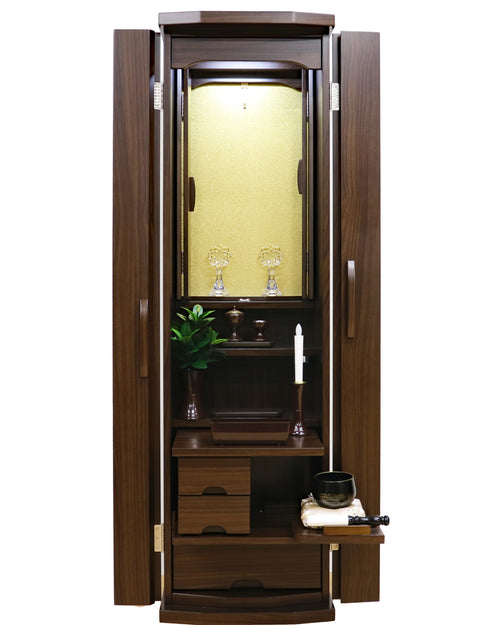 Soka Gakkai Furniture-style Buddhist Altar "Respe" Manually-operated Cabinet Door Available in 2 Colors